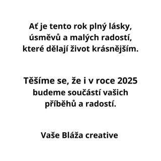 🎉 Šťastný nový rok 2025! 🎉 Děkujeme vám za vaši přízeň a důvěru, které jste nám v uplynulém roce věnovali. Ať je tento...
